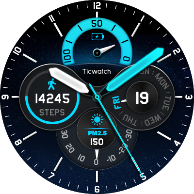 手表区 69 ticwatch 2 69 正文 管理 以下是三款新表盘 表盘背景